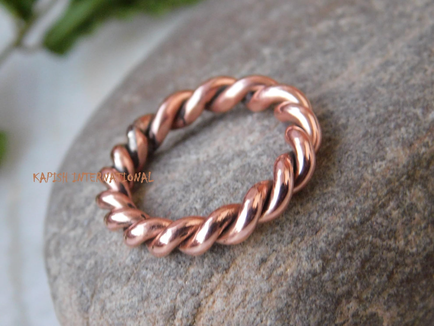 Generic Pure copper tensor rings twisted, Simple ring, Tensor Rings Twist Ring Jewelry, Solid Copper Twisted ring for Men and Women, Jewelry for Unisex, (5.5)