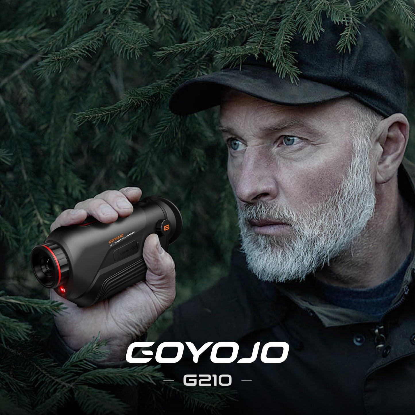 GOYOJO G210 Thermal Monocular, 256x192 (25 Hz) Thermal Imaging Monoscope Camera for Adults, 10mm Focal Lens Vision Goggles Thermal Scopes for Night Hunting Camping