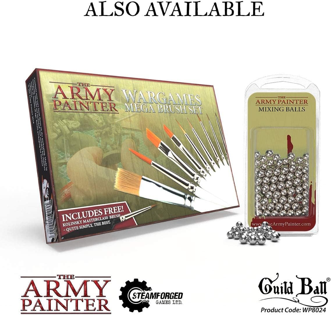 The Army Painter Paint Mixing Balls - Rust-Proof Stainless Steel Mixing Ball Ideal for Model Paint Mixer Bottle. 100 PCS Stainless Steel Mixing Paint Agitator Balls x 5.5mm/apr. 0.22” Paint Balls