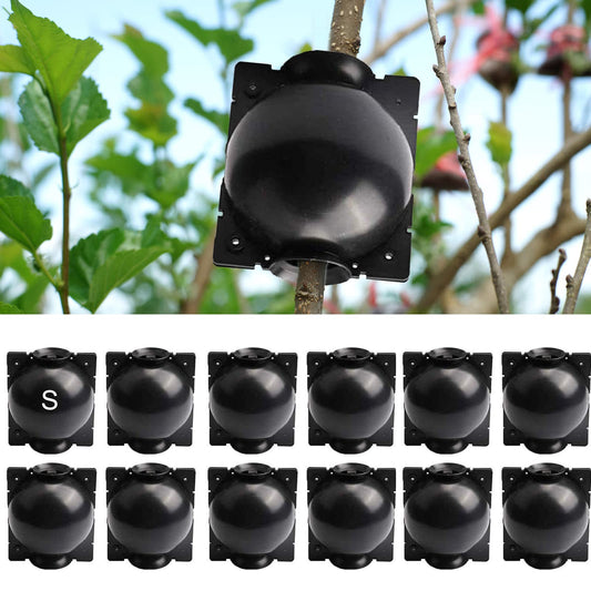 ZUCKBOX 12 PCS Plant Root Growing Box, Reusable Air Layering Propagation Kit Plant Rooting Ball Rooting Ball Grafting Tools, Plant Rooting Grafting Box for Fast Propagation Plants, Small