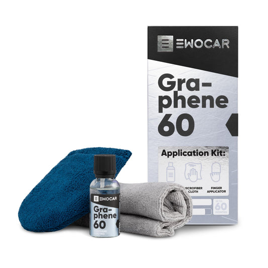 Ewocar Graphene Ceramic Coating Set – Complete Car Paint Protection Kit with Hydrophobic Barrier, UV Resistance & Professional Mirror Gloss Finish