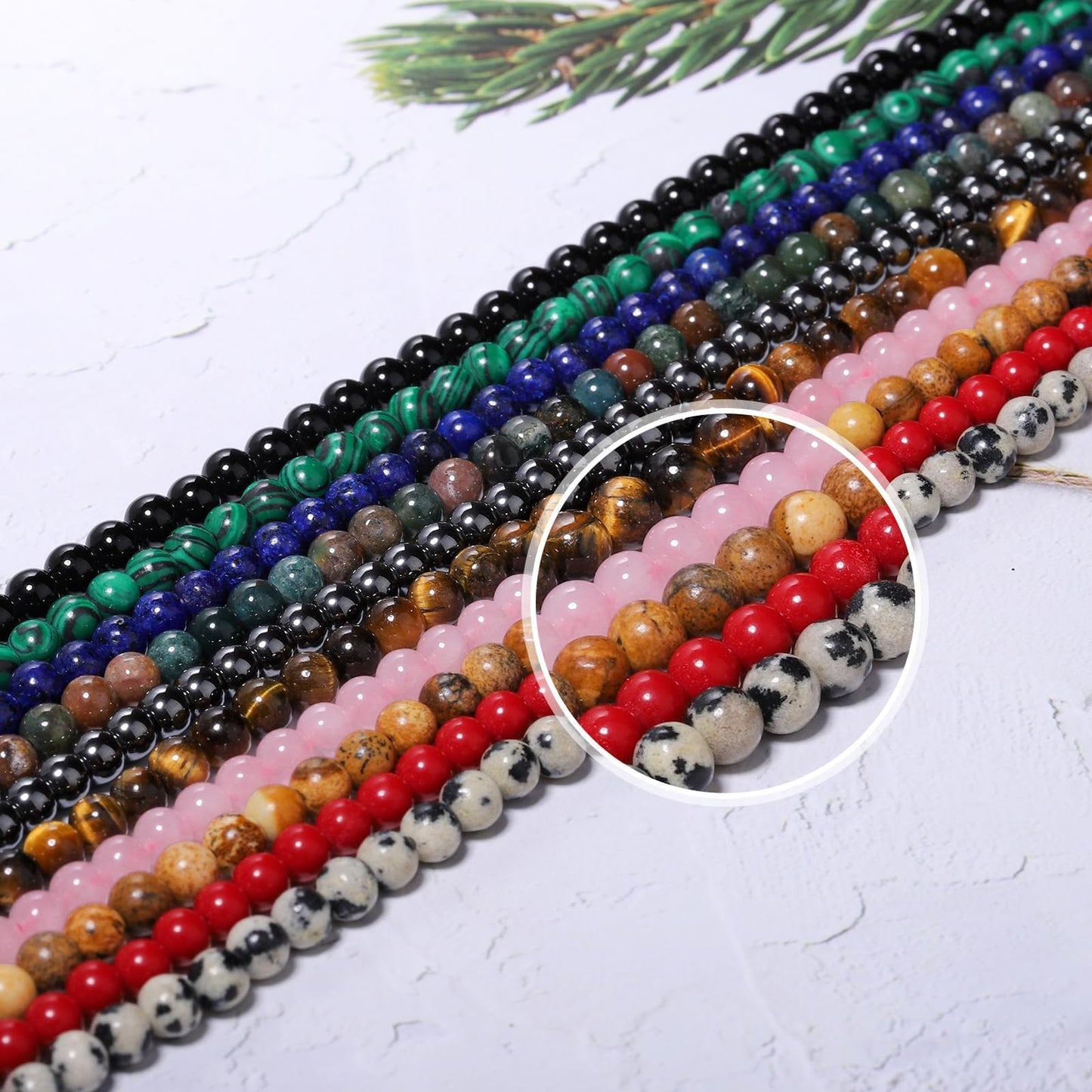 Songxi 90pcs 4mm Red Garnet Natural Round Stone Beads for Jewelry Making, Smooth Loose Small Gemstone Beads for Bracelets Necklace, Chakra Stones with Energy Power