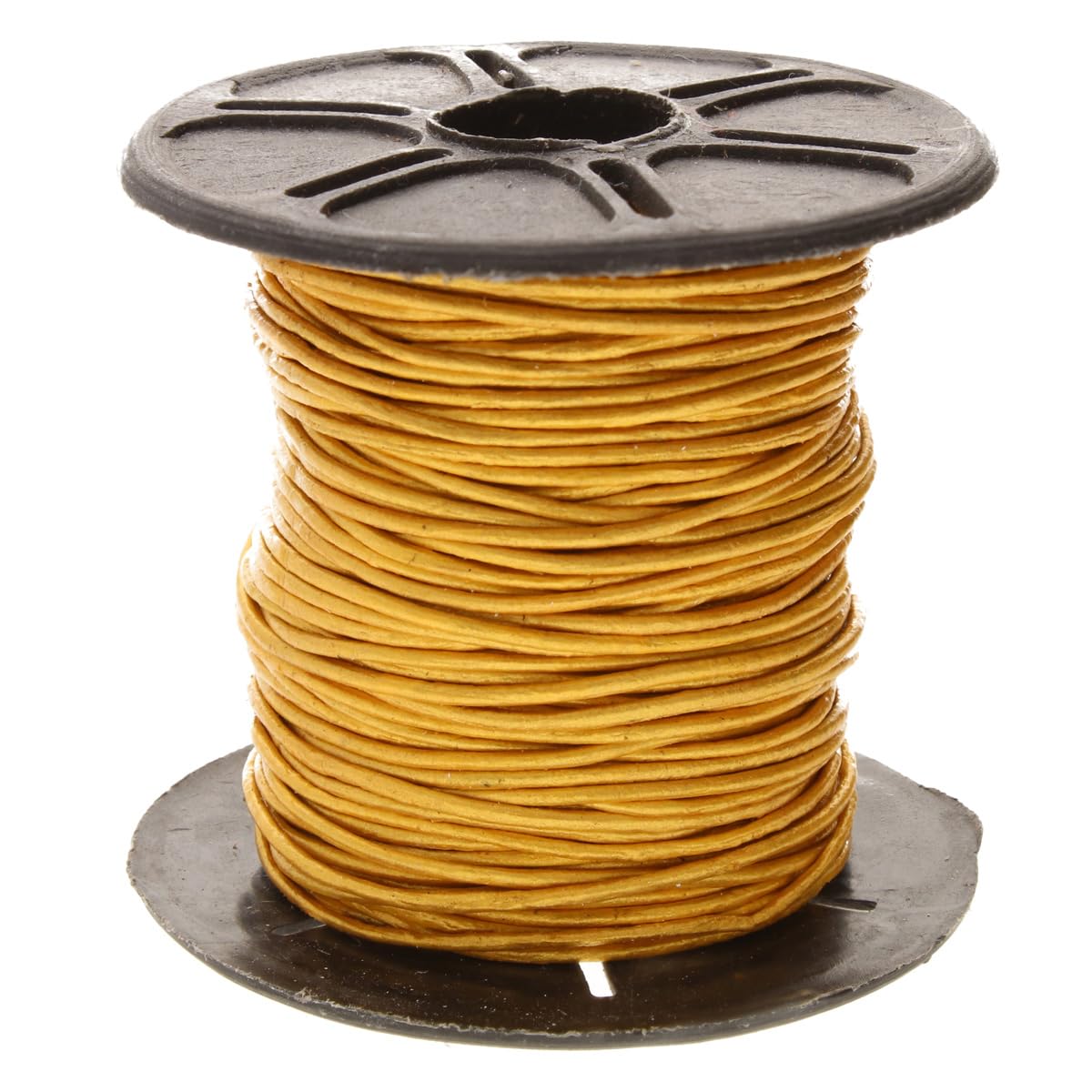 The Beadsmith Leather Cord – Metallic Gold – .5mm Spool – 25 Yards/22.86 Meters – Indian Leather Thong Ideal for Braiding, Beading, Necklaces, Fine Lacing, Hair Accessories & DIY Jewelry Making