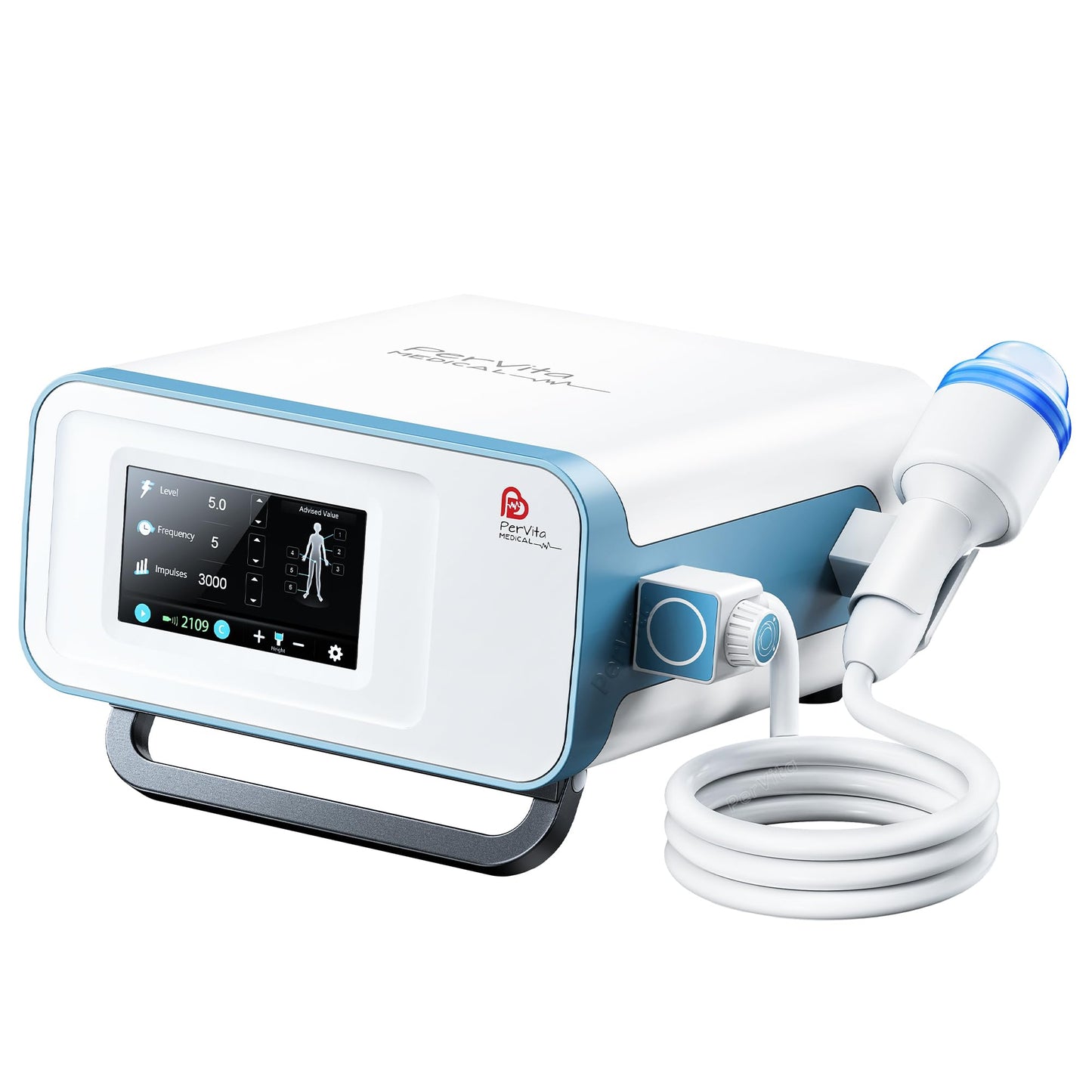 PerVita Medical Focused Shock Wave Therapy Machine Extracorporeal Shockwave ED Therapy Electromagnetic Focal ESWT Machine for Joint and Muscle Pain Relief Non-Invasive Pain-Free No Side Effects PSP30