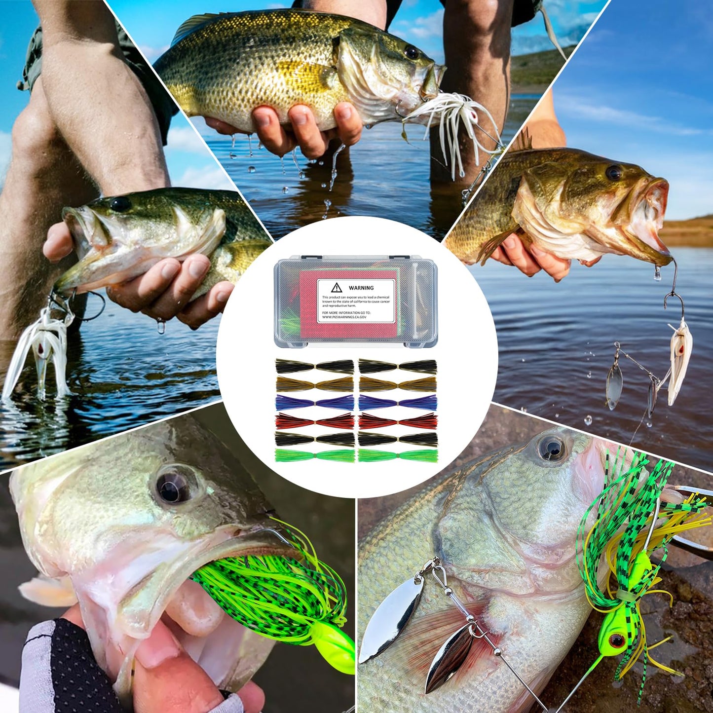 FREE FISHER 148Pcs Spinner Making Kit Spinner Blades, Spoon, Jig Head Spinner Shaft, Silicone Jig Skirts, Fishing Beads, Swivels, Clevis U-Shaped Links for Spinnerbaits DIY Making Kit for Bass Trout