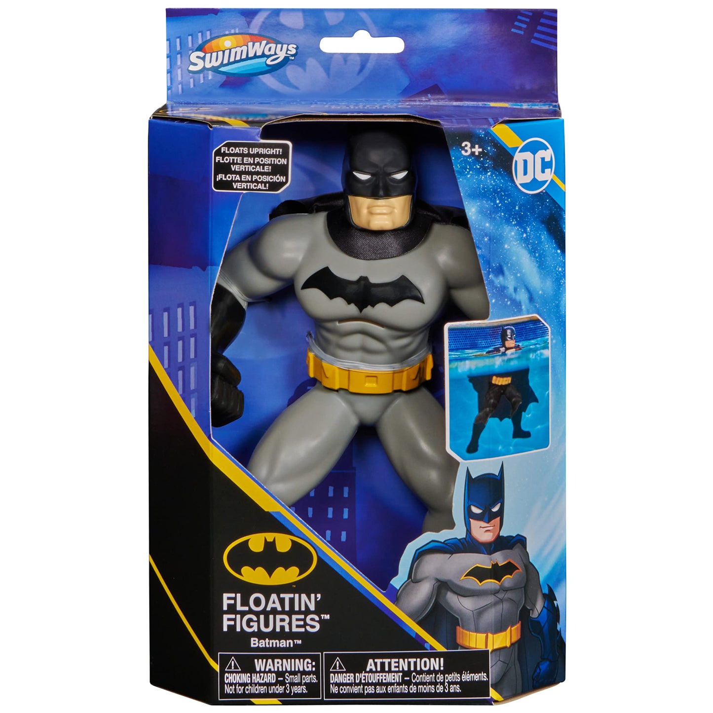 SwimWays DC Batman Floatin' Figures, Swimming Pool Accessories & Kids Pool Toys, Batman Party Supplies & Water Toys for Kids Aged 3 & Up