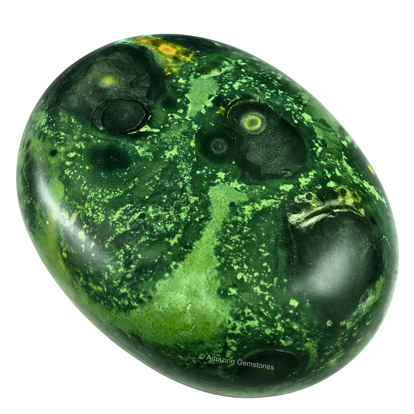Amazing Gemstone Kambaba Jasper Crystals and Healing Stones - Large Palm Stone Crystals Piedra - Crystal for Good Luck, Balanced Positive Energy, Meditation - Unique Stocking Stuffers, Gifts for Women