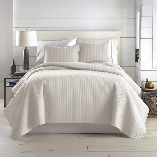 Southshore Fine Living, Inc. King Quilt Bedding Set, Quilted Coverlet Bed Spread for California Kings, Luxury Bedding King Size Quilt Bedding Set, Lightweight Quilted Bedspread w/Shams, Natural Beige