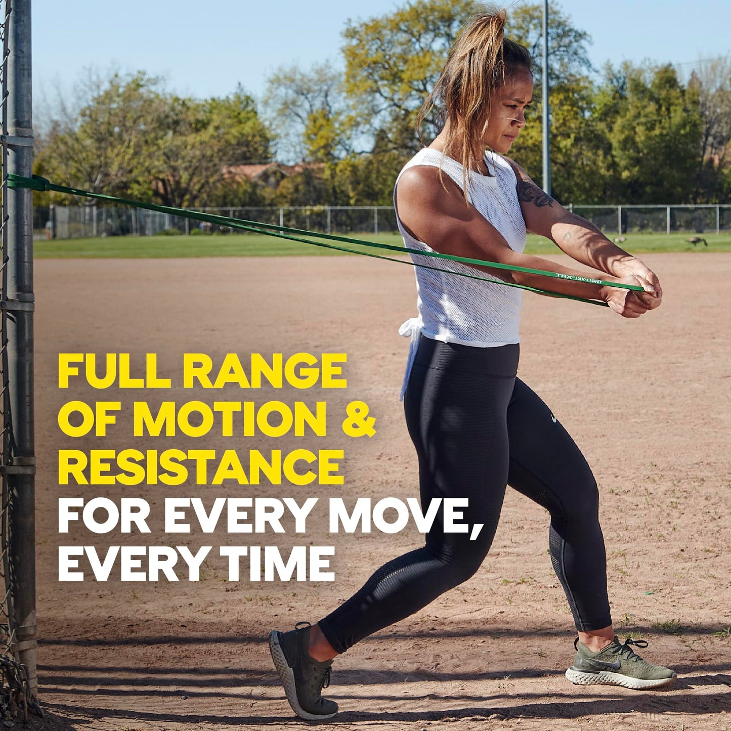 TRX Training Strength Band, Full-Body Resistance Band for Home and Gym Use, Resistance Band for Working Out, 5 lbs - 15 lbs, Blue