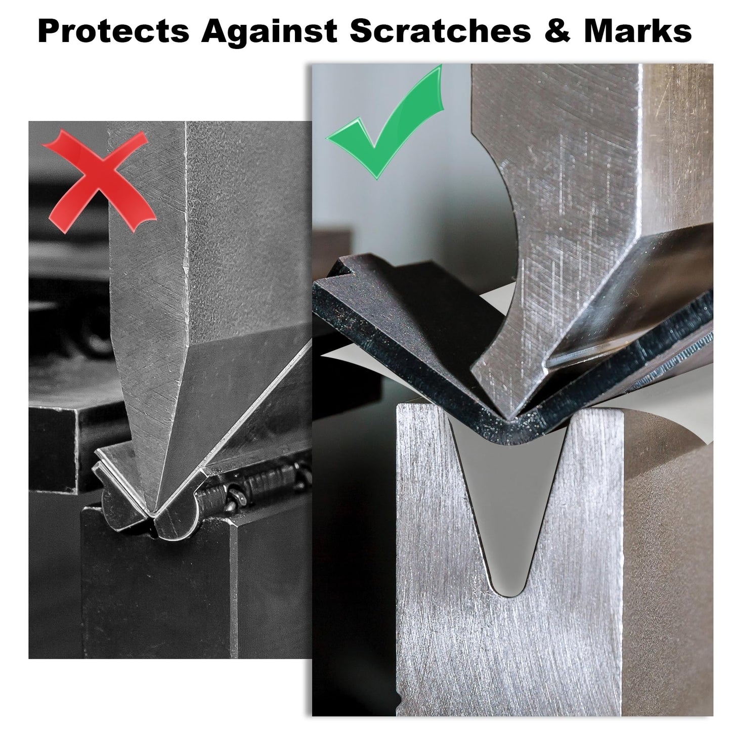 Urethane Protection Film for Press Brake – Durable Protective Coating for Dyeing & Bending, Press Brake Tool Protection Film (0.03" x 6" x 100ft)