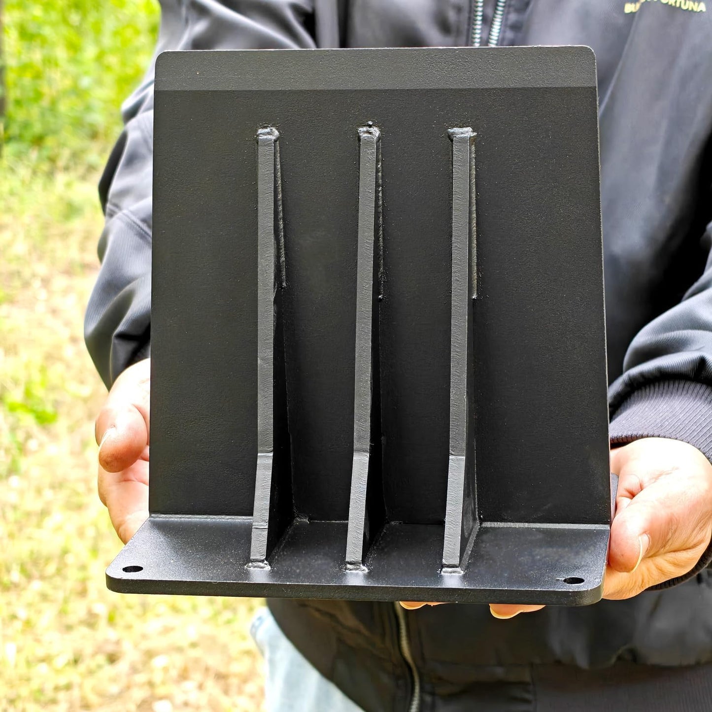 WujinJoy Kindle Cracker Log Firwood Splitter, Steel Manual Wood Splitting Wedge for Wood Stove Fireplace and Fire Pits