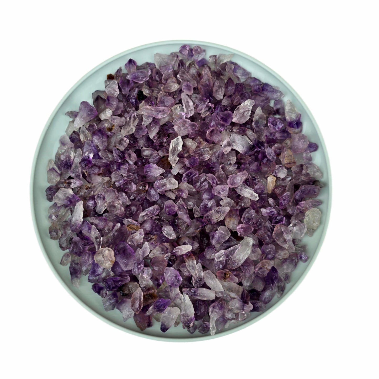 Half Pound Crushed Amethyst Crystal Bulk Chips Raw Stones for Crafting, Beading and Healing