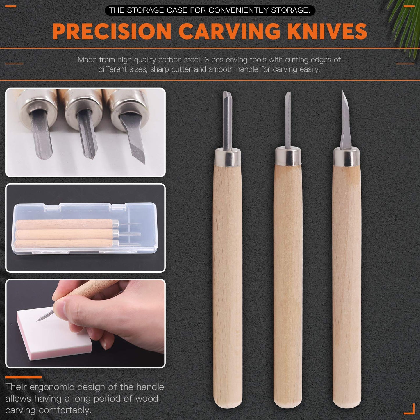 Rustark 42Pcs Rubber Stamp Making Kit, Printing Starter Tool Kit with Carving Knives,Rubber Carving Blocks,Ink Brayer Roller,Tracing Paper and More for Printmaking, Sculpting, Stamping