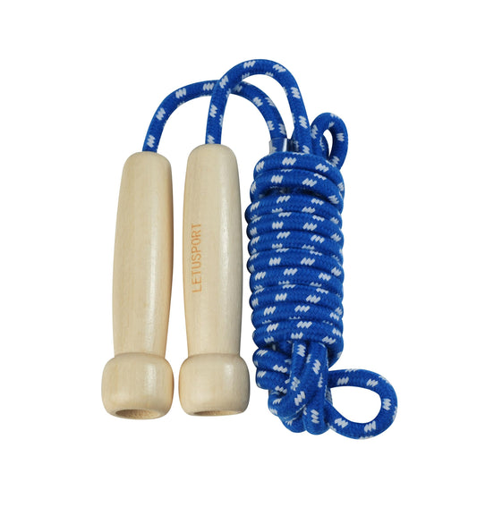 LETUSPORT 8.8 Feet Jump Rope for Women Men Kids Wooden Handle Jumping Ropes