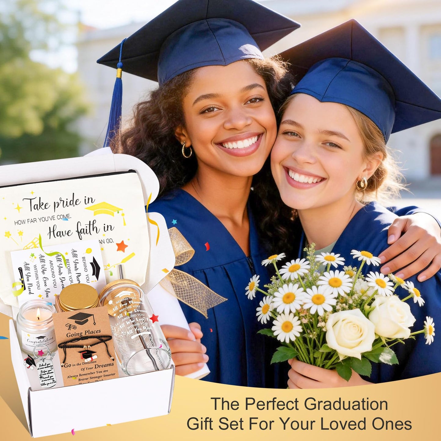 JOYOFUN 2026 Graduation Gifts for Women, Class of 2026 Grad Gift Box Set, College High School Graduation Present Basket for Women Daughter Sister Teacher Nurse Graduates Friends（Black）