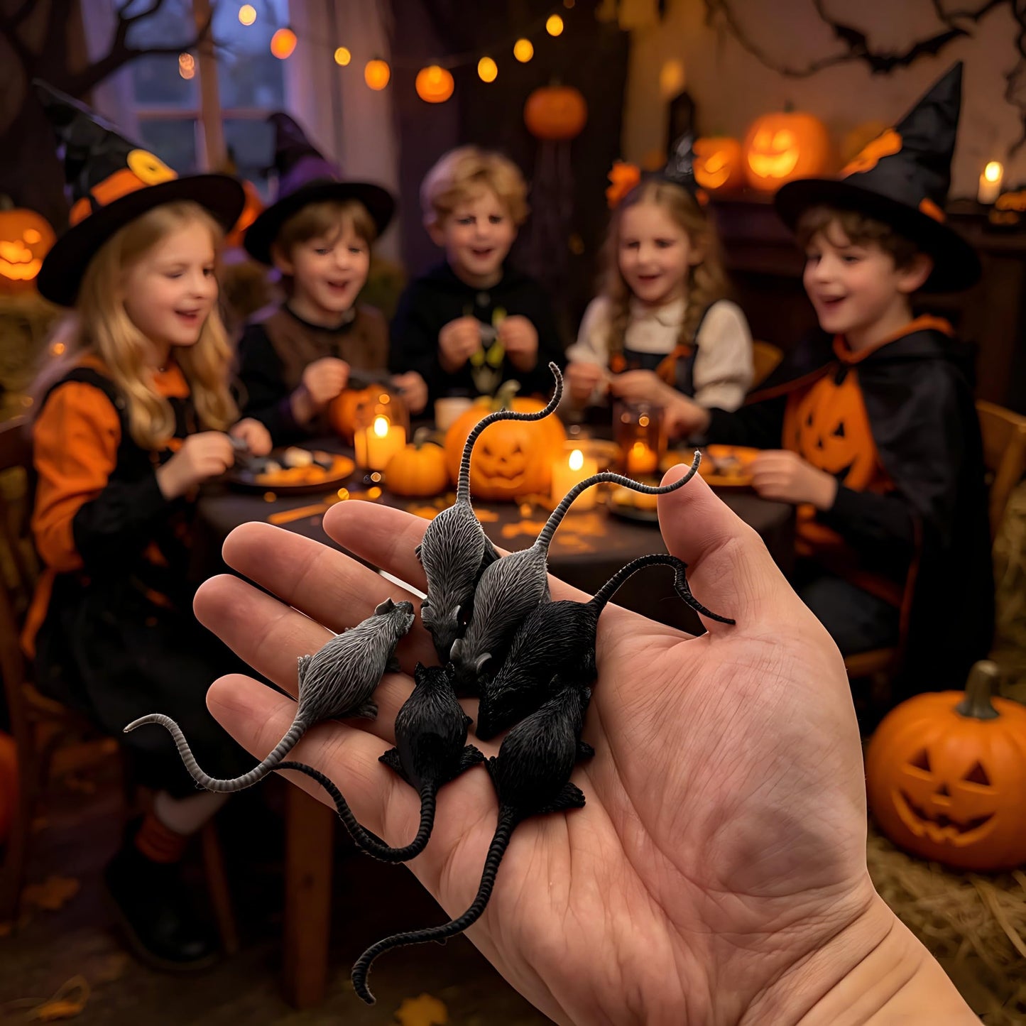 30 Pcs Mini Simulated Mouse Fake Mice Realistic Mouse Fake Rats Small Plastic Mice Realistic Terror Plastic Mouse Figurines Toy for Kids Children April Fools Day Halloween Prank Party Supplies