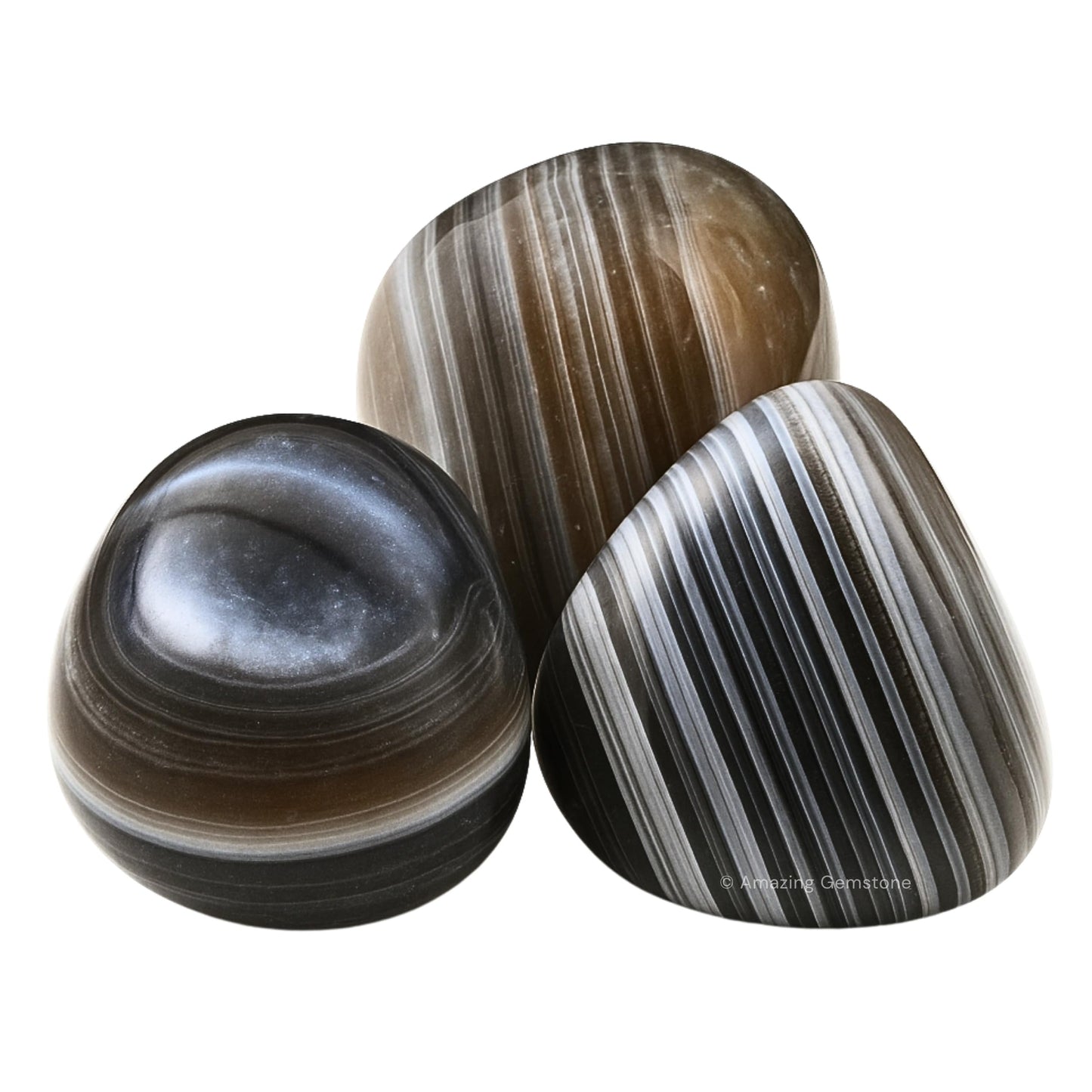 Amazing Gemstone Lace Agate Crystals & Healing Stones Tumbled - 1 oz Lace Agate Stone, Natural Healing Stones for Energy Balance, Stress Relief - Premium Polished Gems Rocks for Meditation & Wellness