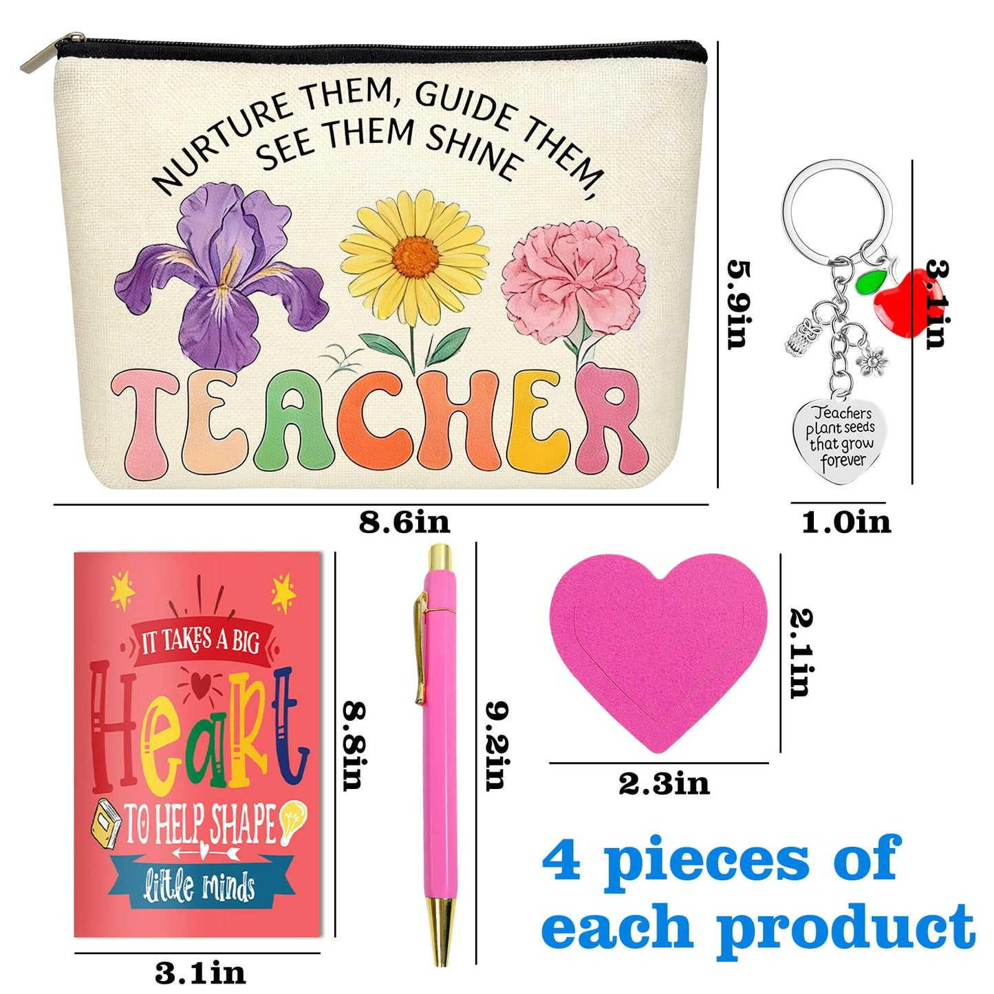 Asekonc 20Pcs Teacher Appreciation Gifts Bulk, Gifts for Women with Teacher Survival Kit, Back to School Teacher Christmas Valentines Gifts for Appreciation
