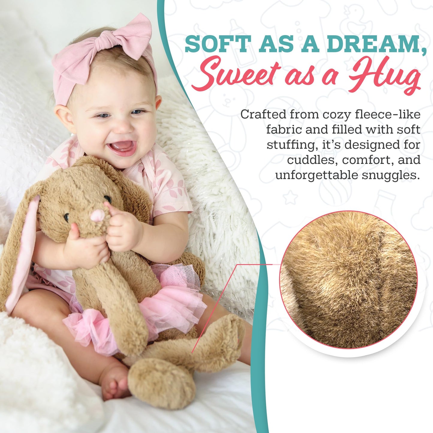 My Baby’s Heartbeat Bear, 20 Second Re-Recordable Digital Voice Recorder Plush Keepsake for Baby’s Heartbeat Memory, Pregnancy Keepsake (Not a Medical Device), Patriot