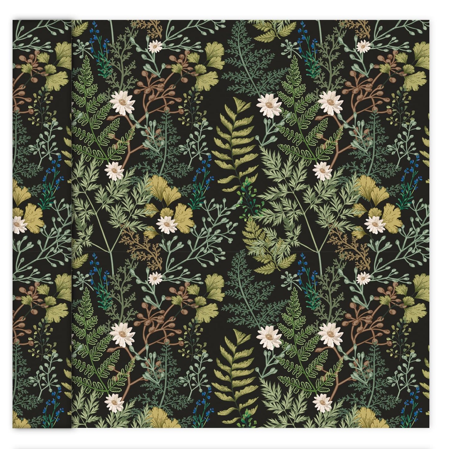 itechpanda Floral Beautiful Wallpaper Peel and Stick Wallpaper Retro Flower Wall Paper Self Adhesive Furniture Cabinet Contact Paper for Cabinet Shelf Drawer Liner Bedroom DIY Decor