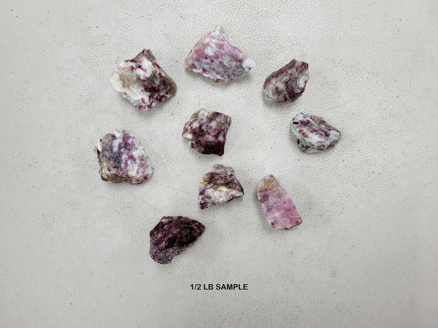 Half Pound Rubellite Tourmaline - Bulk Pink Tourmaline Rough Stones - Raw Natural Stones & Crystals - Fountain Rocks for Tumbling, Polishing, Wire Wrapping, Reiki, Chakra Crystal Healing