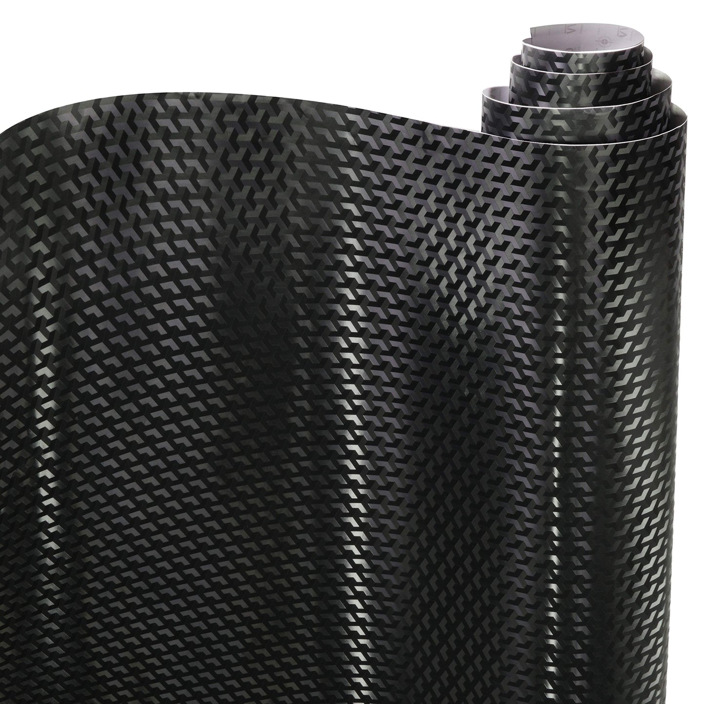 VViViD Designer Black Carbon Fiber Vinyl Wrap (Triangle Carbon, 25ft x 5ft)