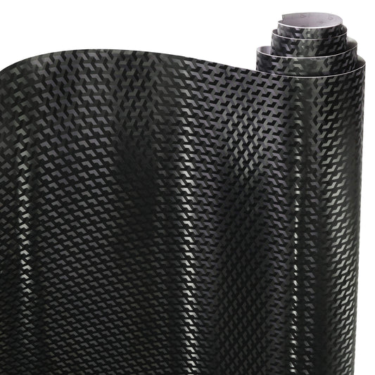 VViViD Designer Black Carbon Fiber Vinyl Wrap (Triangle Carbon, 25ft x 5ft)