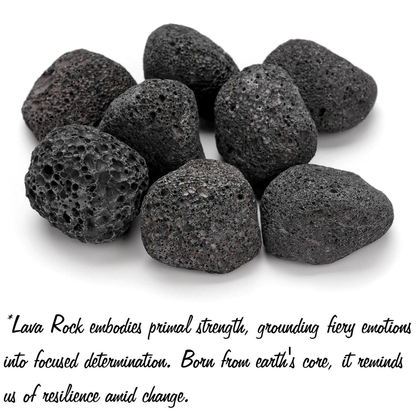 GolbalJew Lava Rock Natural Raw Crystals 2PCS Healing Crystal Stones 1.2-2.0” Reiki Healing Gemstones for Meditation Chakra Balance Home Decor