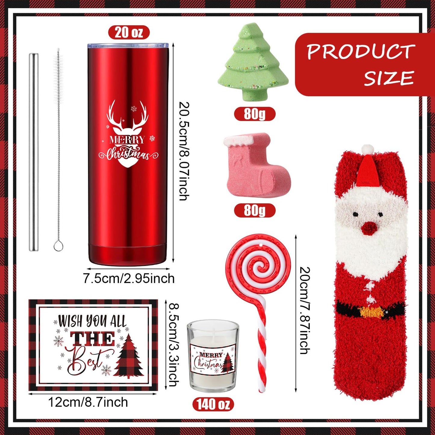 Ziliny 11 Pcs Christmas Gift Sets for Women Xmas Spa Basket Set for Her Merry Christmas Tumbler Gifts for Coworker Mom Girlfriend Grandma Wife Sister Friend Coworker Teacher