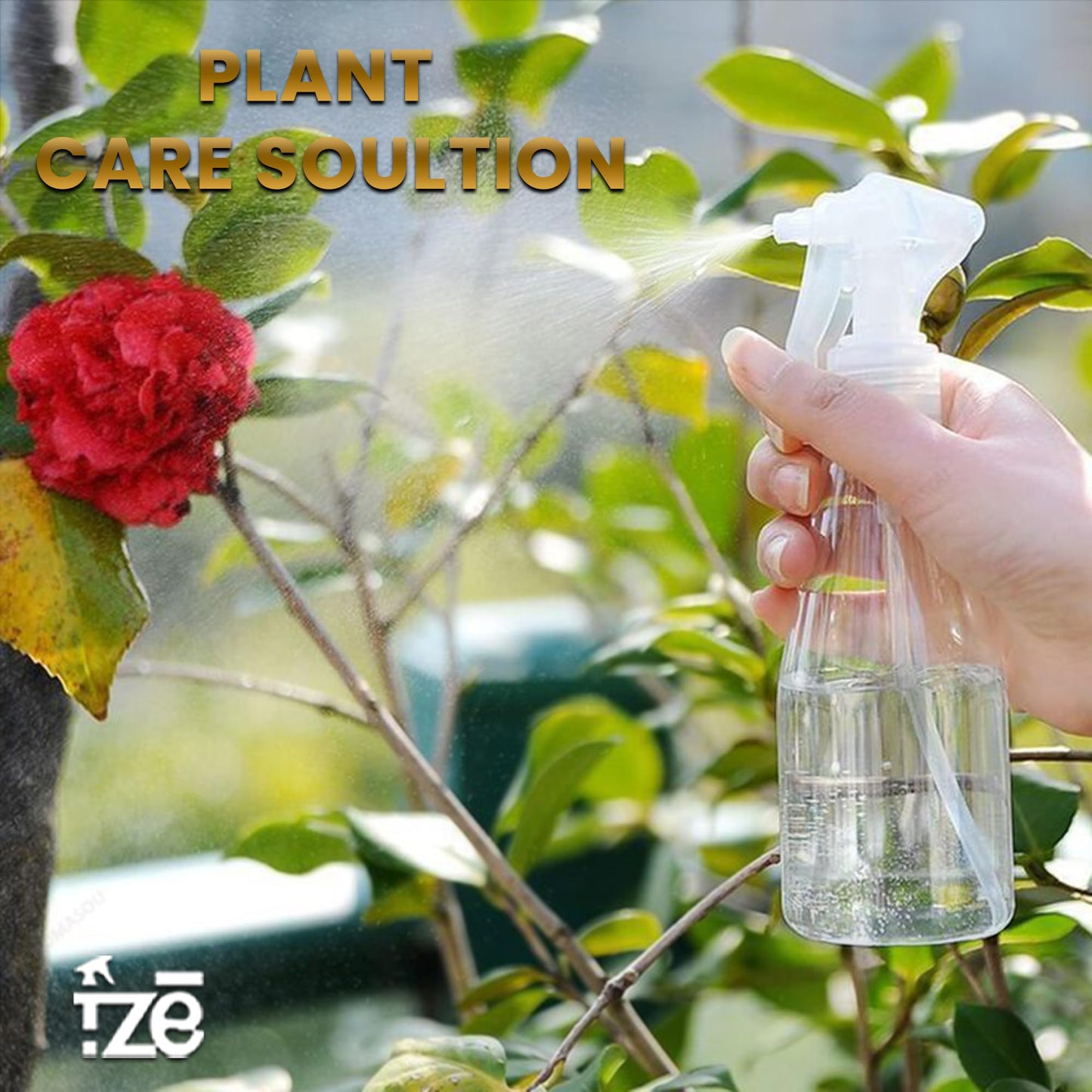 FZE Spray Bottles With Ultra Fine Mist Pack of 2 | 6.76 Oz/200ml | Plant Mister | Small Spray Bottle for Hair | Plants | Cleaning | Gardening | Essential Oil Mist Spray [ Mini Mist]