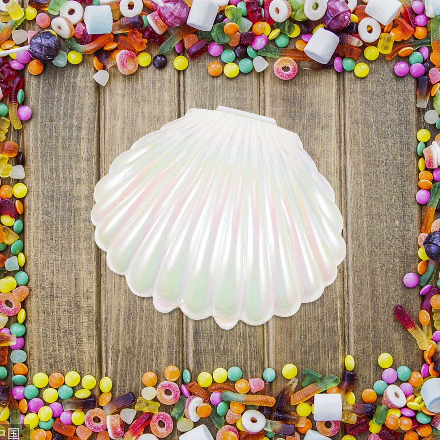 Gadpiparty 10pcs Sea Shell Party Favors, Shell Jewelry Box, for Birthday Decorations and Under the Sea Theme Party Ocean Beach Goodie Treat Supplies