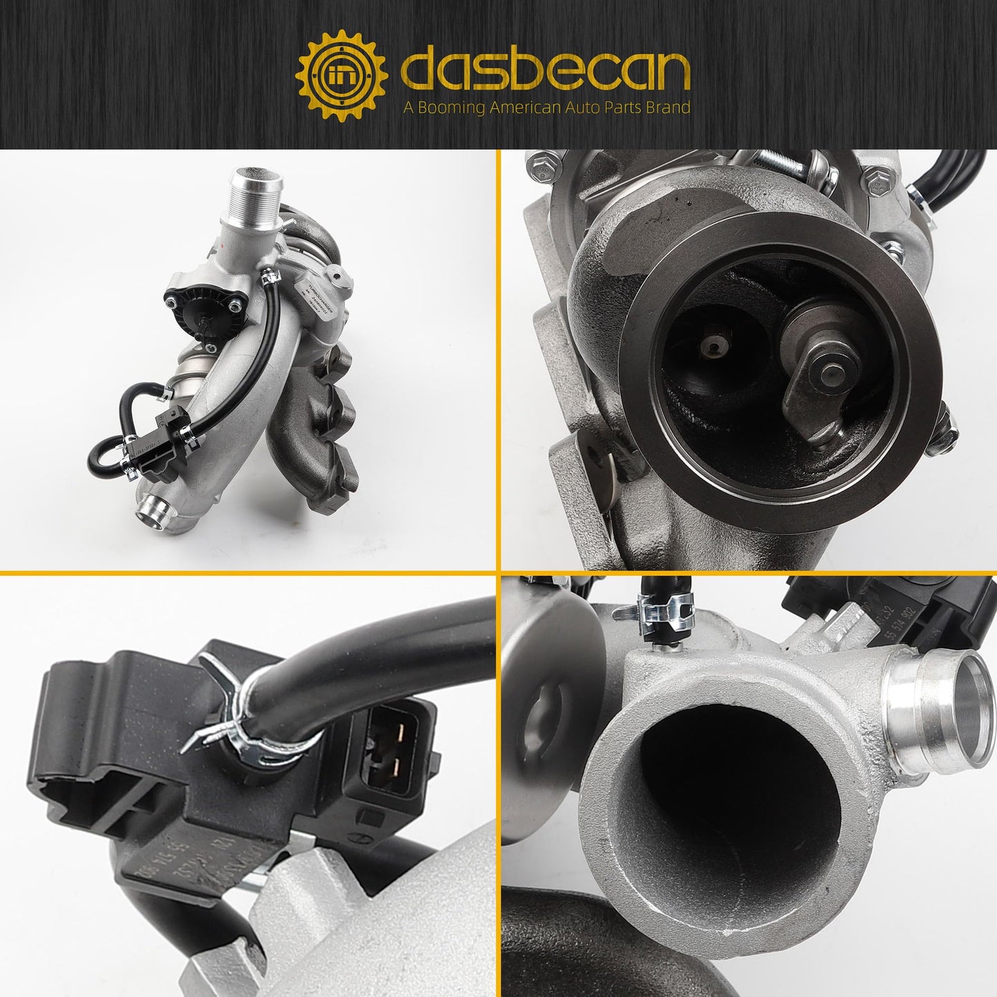 Dasbecan Turbo Charger Kit Compatible with Chevy Cruze Sonic Trax 1.4L 2011-2020, Buick Encore 1.4L 2013-2018, Turbocharger with Gasket Replace# 667-203 55565353 GT1446 781504-5004
