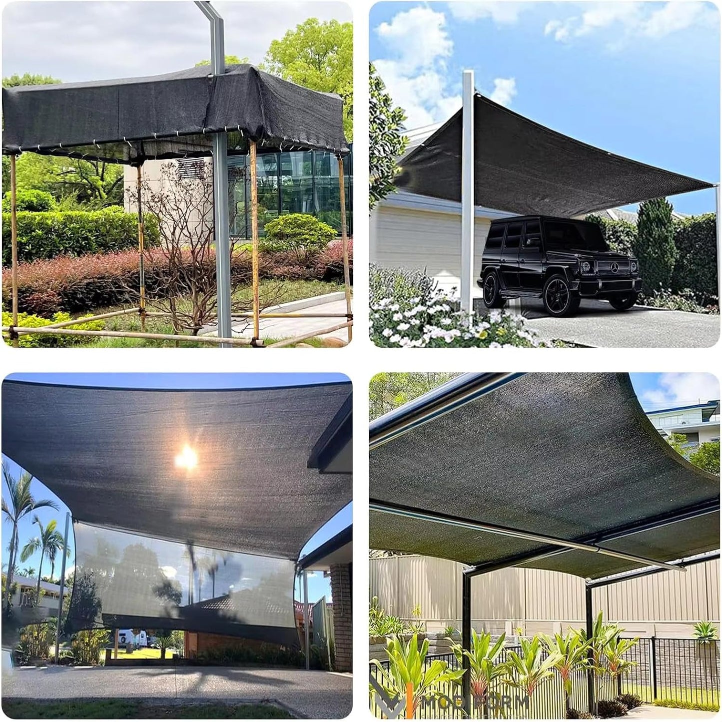 Junkogo 40% Shade Cloth for Garden 14X20Ft, Plant Shade Cloth for Greenhouse, Sunblock Mesh Tarp for Garden Plants, Vegetables, Flowers, Cucumbers,Lettuce, Tomatoes, UV Resistant.