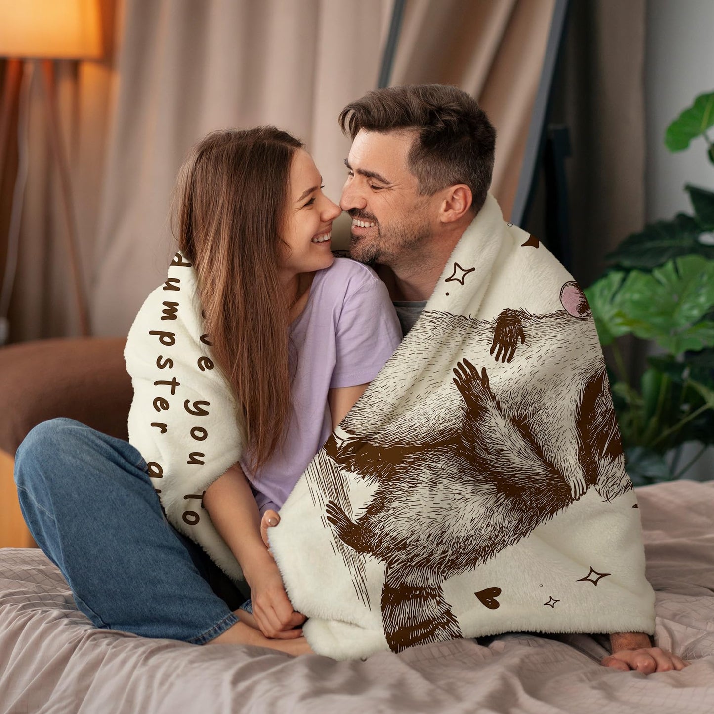 Gifts for Him Her, Anniversary Birthday Gift for Boyfriend Girlfriend Couple, Romantic I Love You Gifts for Women Men,Wedding Gifts for Wife Husband, Soft Throw Blankets 60"X50"