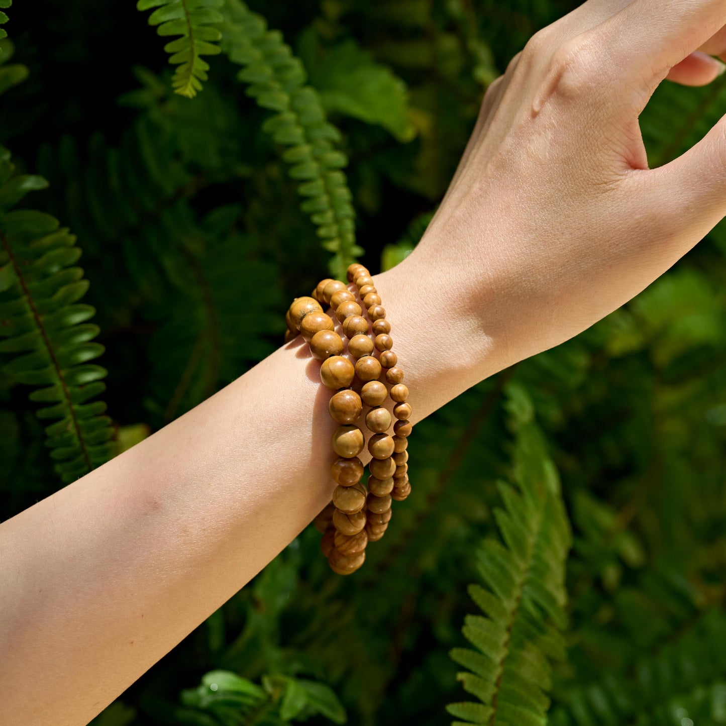 Wood Grain Jasper-Steady Growth-8mm Beaded Bracelets for Women Handmade Semi Precious Natural Stone Stretch Elastic Jewelry Yoga Protection Gifts
