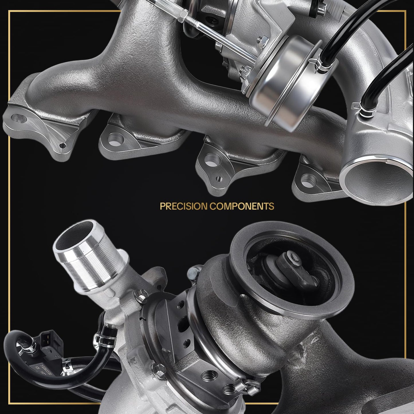 667-203 1.4L Turbocharger with Complete Gaskets & Repair kits Compatible with Chevy 2012-2020 Sonic,2011-2015 Cruze, 2013-2018 Trax, 2013-2018 Buick Encore 1.4L L4, Replace OE GT1446 55565353