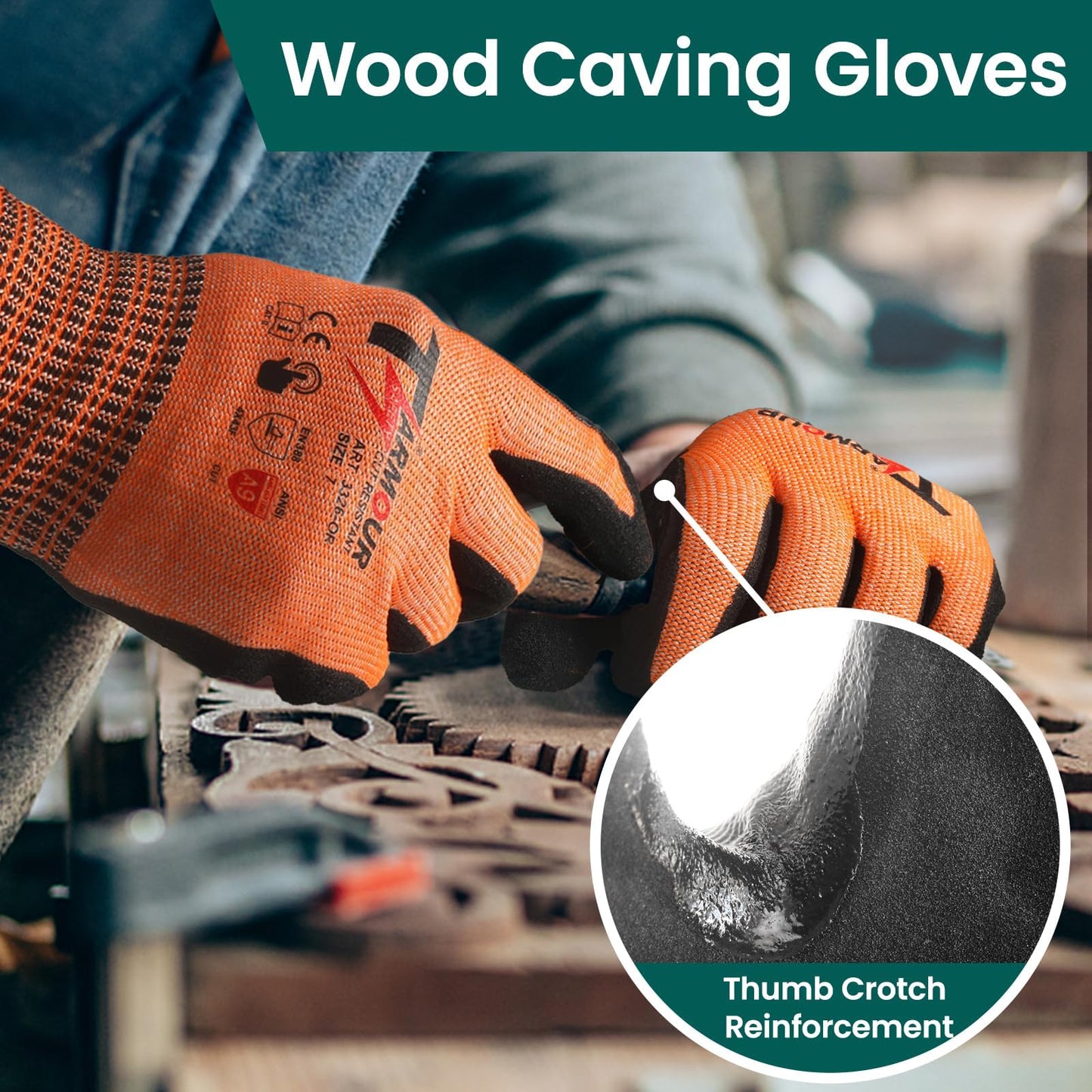 Highest Level Cut Resistant Gloves, ANSI A9 Cut Proof Work Gloves Men&Women Heavy Duty, Working Gloves Touch-Screen Compatible, Durable Cutting Gloves for Fishing, Woodworking, Gardening (L)