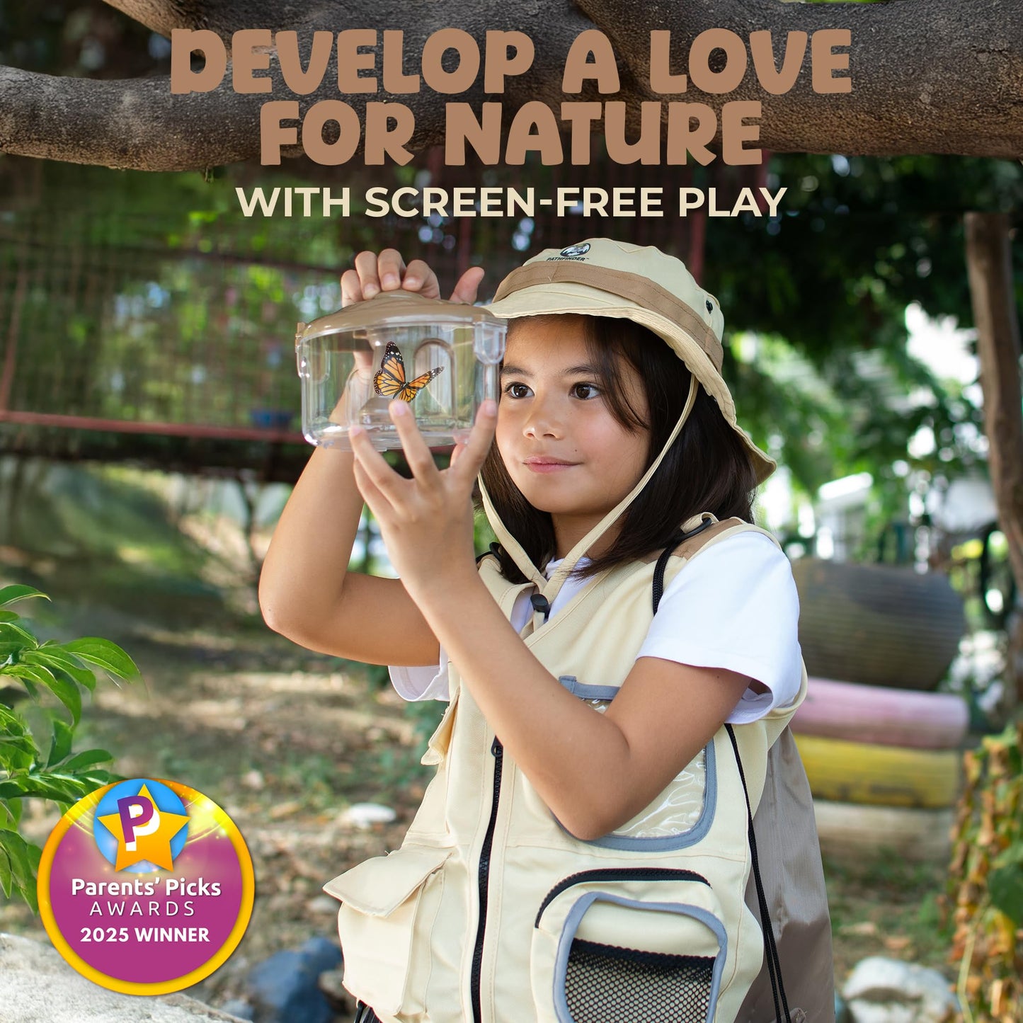 Kids Explorer Kit with Safari Vest, Hat & More - Kids Bug Catching Kit with Adventure Guide & Scavenger Hunt - Cute Dress-Up Zookeeper Costume & Safari Costume for 3-7 Year Old Boys Girls