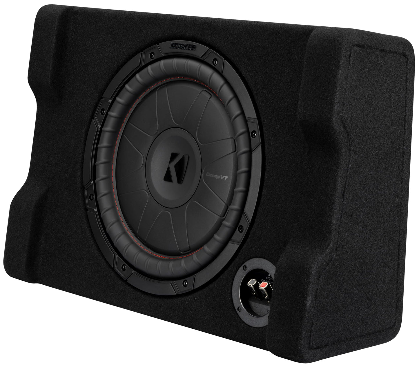 KICKER 52CVTDF122 CVTDF 12" Subwoofer in Down Firing Enclosure, 2-Ohm