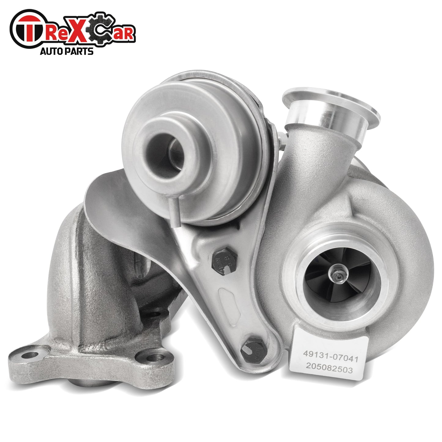 TREXCAR Turbo Left Position Turbocharger for 2006-2011 BMW 135i 335i E82 E88 Engine 550HP TD04-17T N54 with Billet Compressor Wheel JD Series 49131-07041