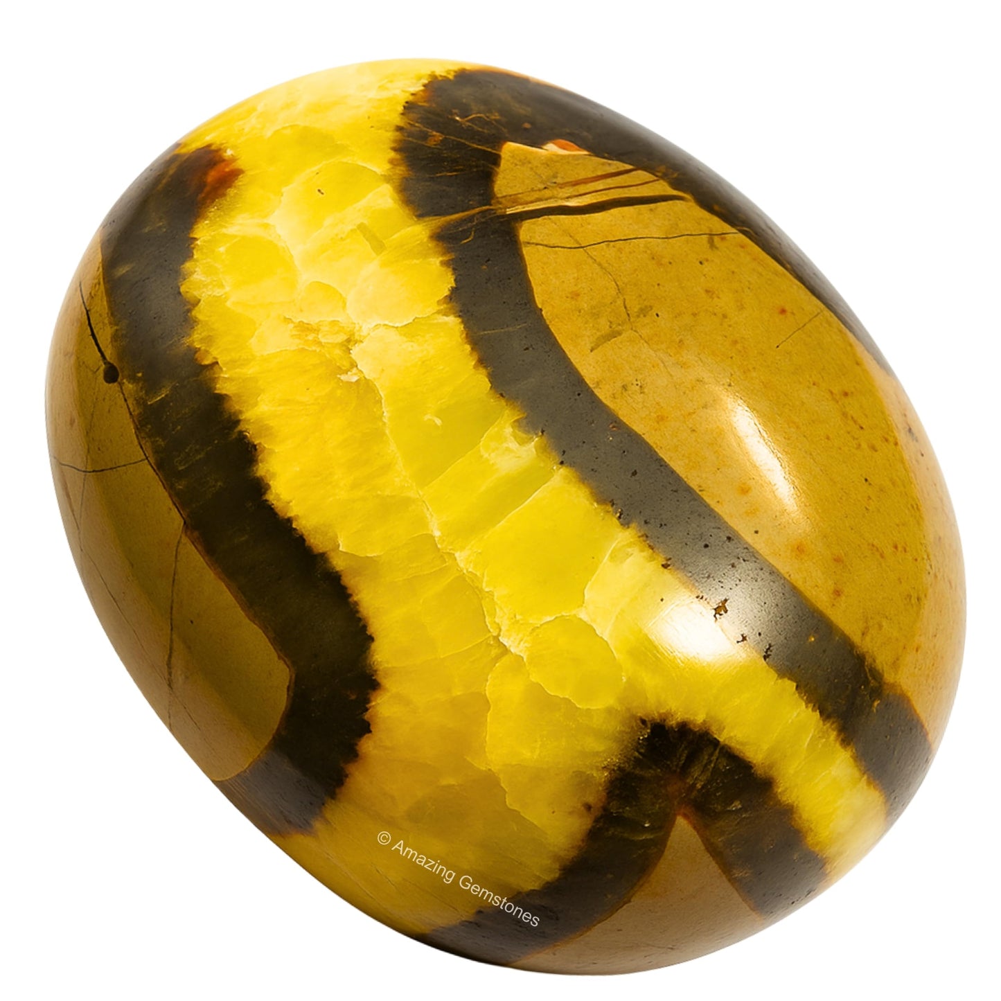 Amazing Gemstone Septarian Crystals and Healing Stones - Large Palm Stone Crystals Piedra - Crystal for Good Luck, Balanced Positive Energy, Meditation - Unique Stocking Stuffers, Gifts for Women, Men