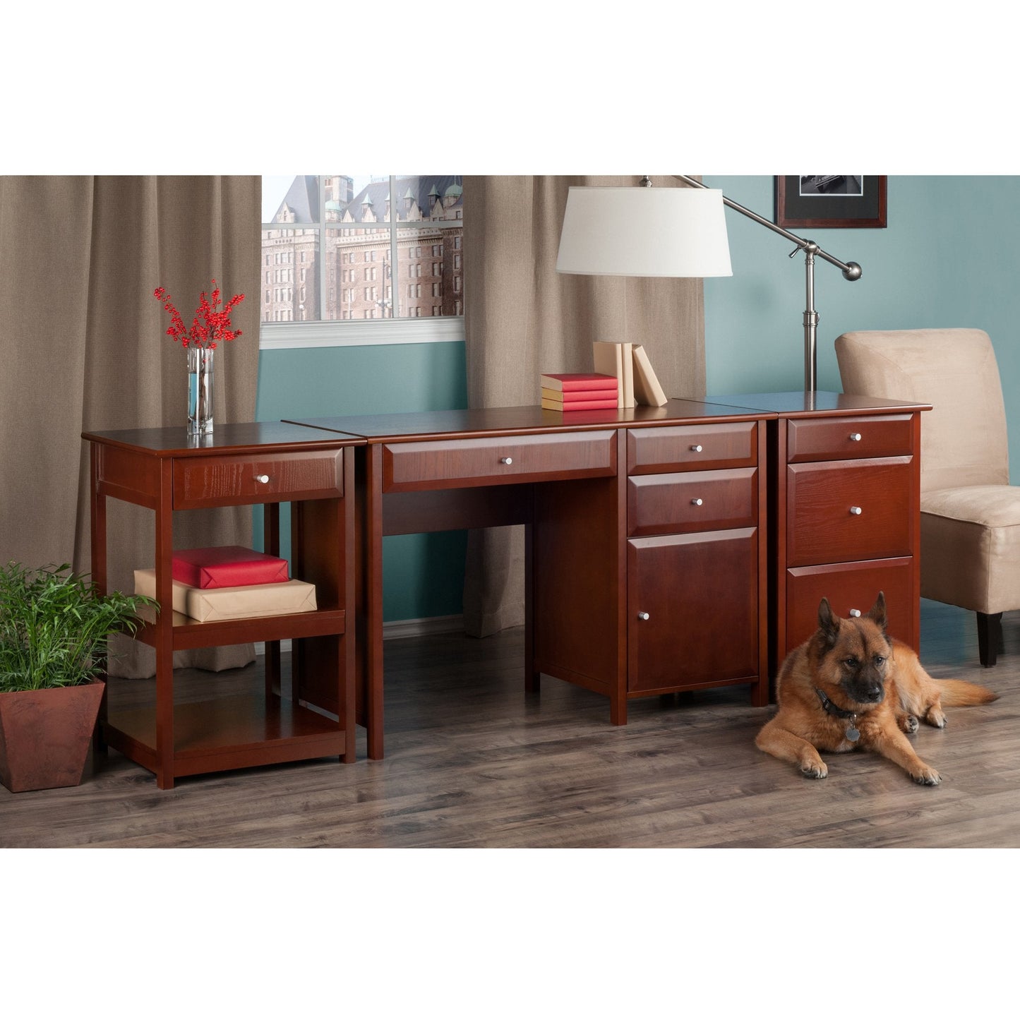 Winsome Delta File Cabinet, Walnut (94321)