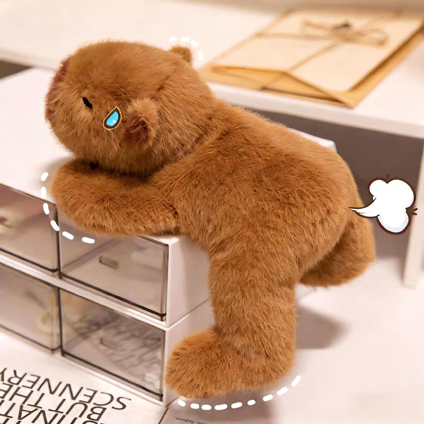Karoeiwa Mini Palm-Sized Capybara Stuffed Animal 7.8 inch Soft Small Cute Capibara Plush Doll Plushies Toys Decoration Gifts for Kids Brown