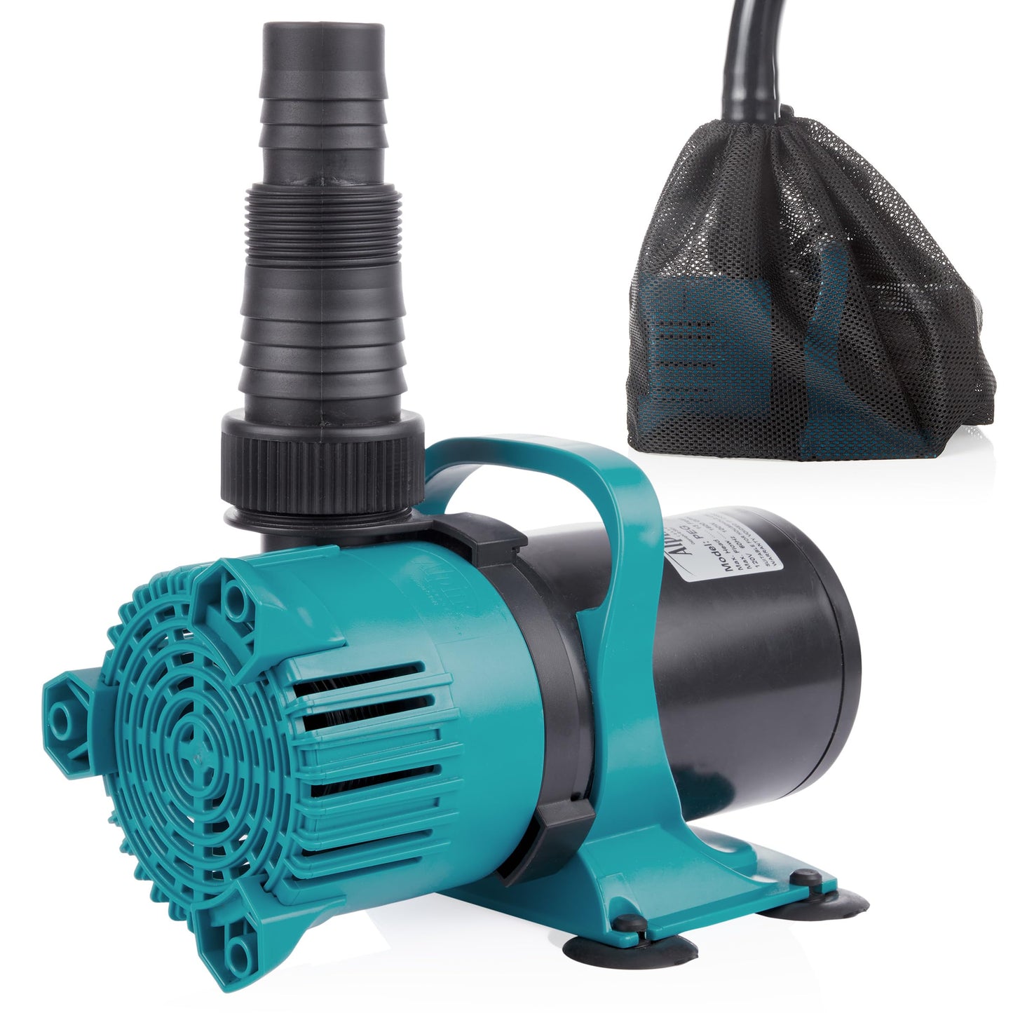 Alpine Corporation PEG3000 | 3000 GPH Vortex Energy-Saving Submersible Pump — Durable & Efficient Design for Ponds, Waterfalls & Fountains — Black/Teal