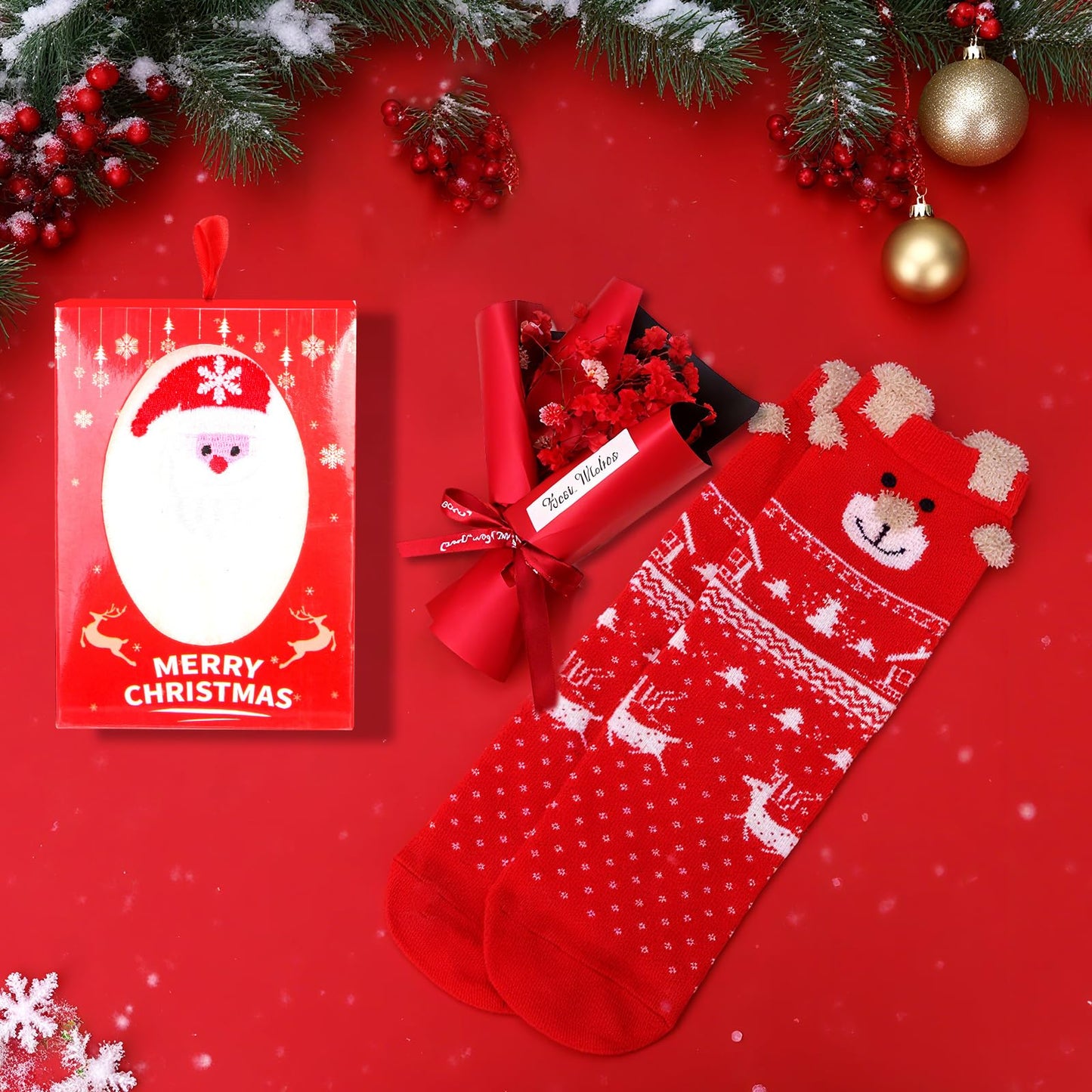 ZEOSHOW Christmas Gift Sets for Women Men Best Santa Gifts Box for Mom Dad Wife Husband Grandparent Coworker Friend Thanksgiving Xmas Presents Ideas