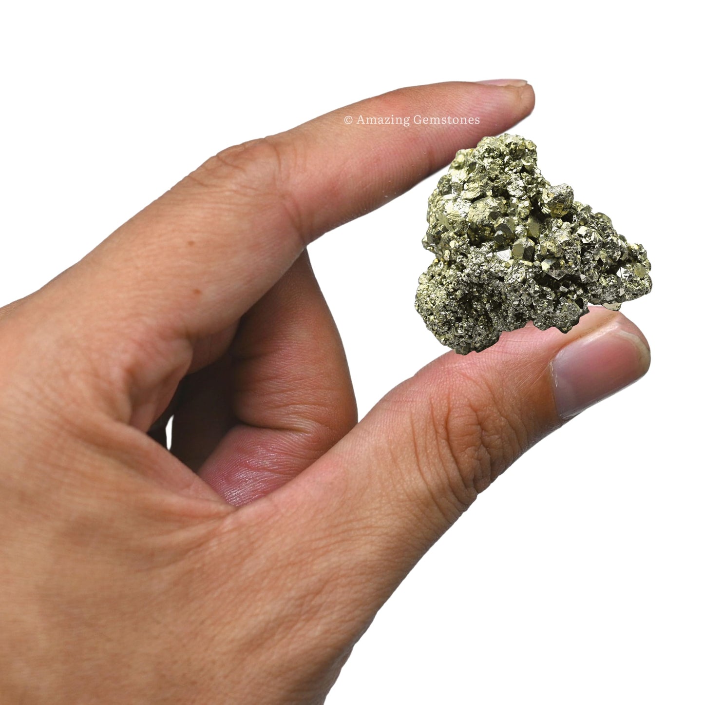Amazing Gemstone Pyrite Raw Crystals and Healing Stones, Natural Rocks For Tumbling - DIY Raw Stones And Crystals (1 Piece)