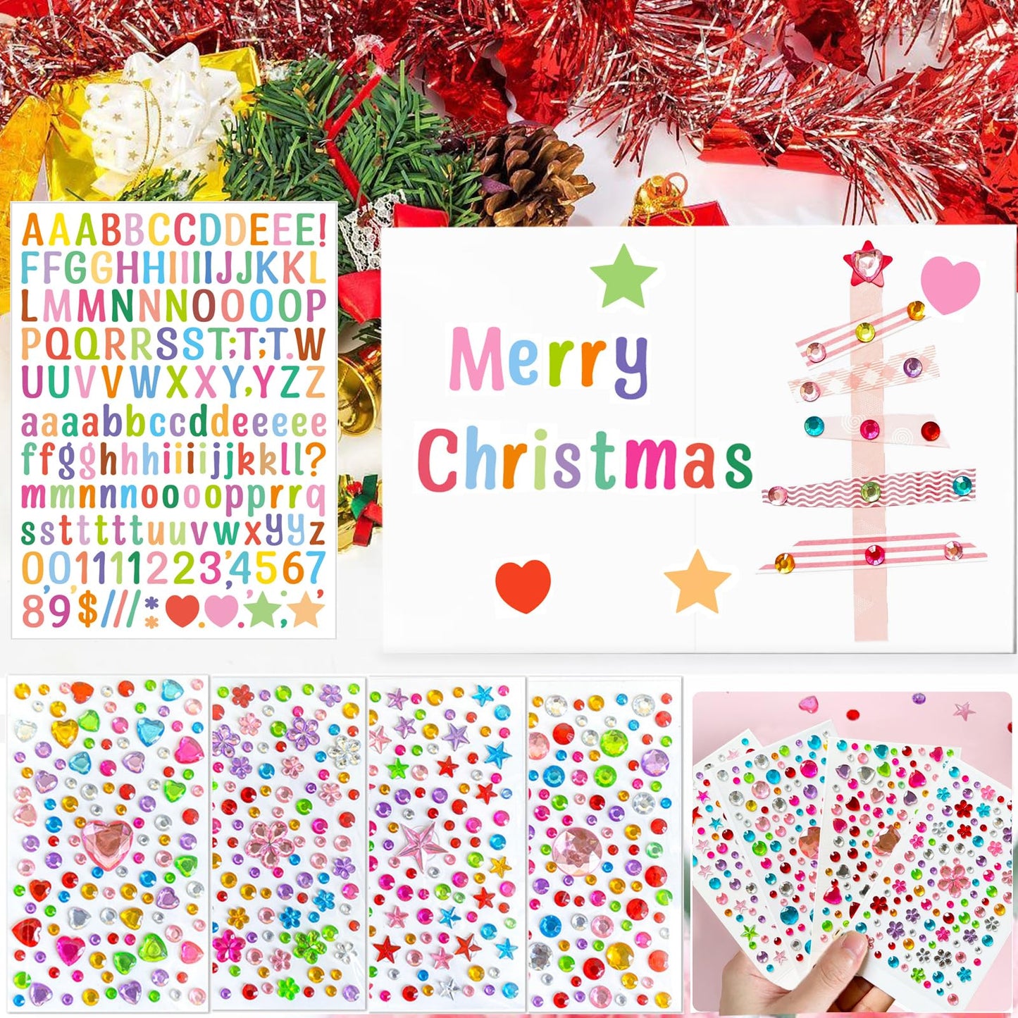 Card Making Supplies For Adults and Kids,Card Making Kits 28 Blank Greeting Cards and Envelopes with Supplies And Stamp Set- Giftable DIY Greeting Card Set- Happy Birthday Christmas Thank You