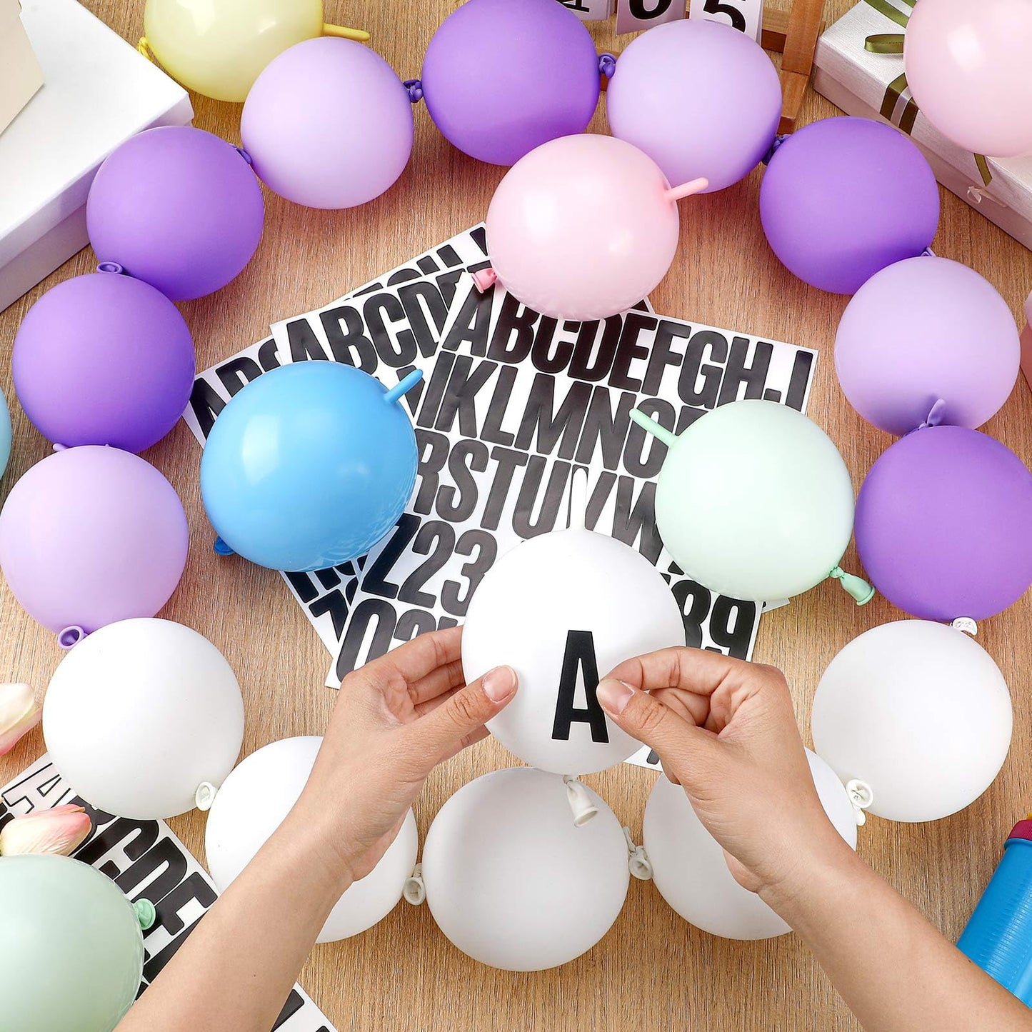 Civaner 154pcs DIY Giant Friendship Bracelet Garland Birthday Banner Kit with 150 Balloon in My Birthday Era Banner Famous Singer Customizable Jumbo Garland Decor for Wedding Party Supplies