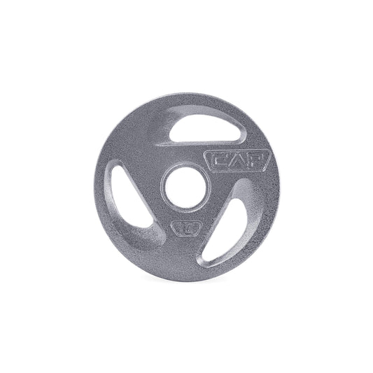 CAP Barbell 2-Inch Olympic Grip Weight Plates, Single, Gray, 10 Pound