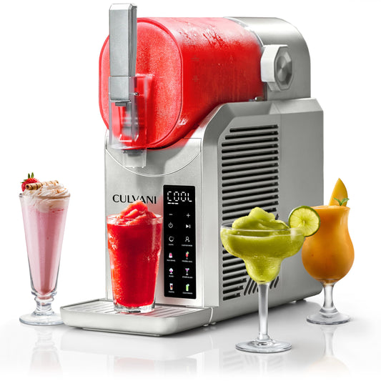Chillux Frozen Drink Maker for Home Bar | Digital Display Slushie Machine, Margarita & Cocktail Slush Maker | Quiet Operation, Easy Clean, 6 Preset Modes, 4-Hour Cooling for Parties & Family Fun